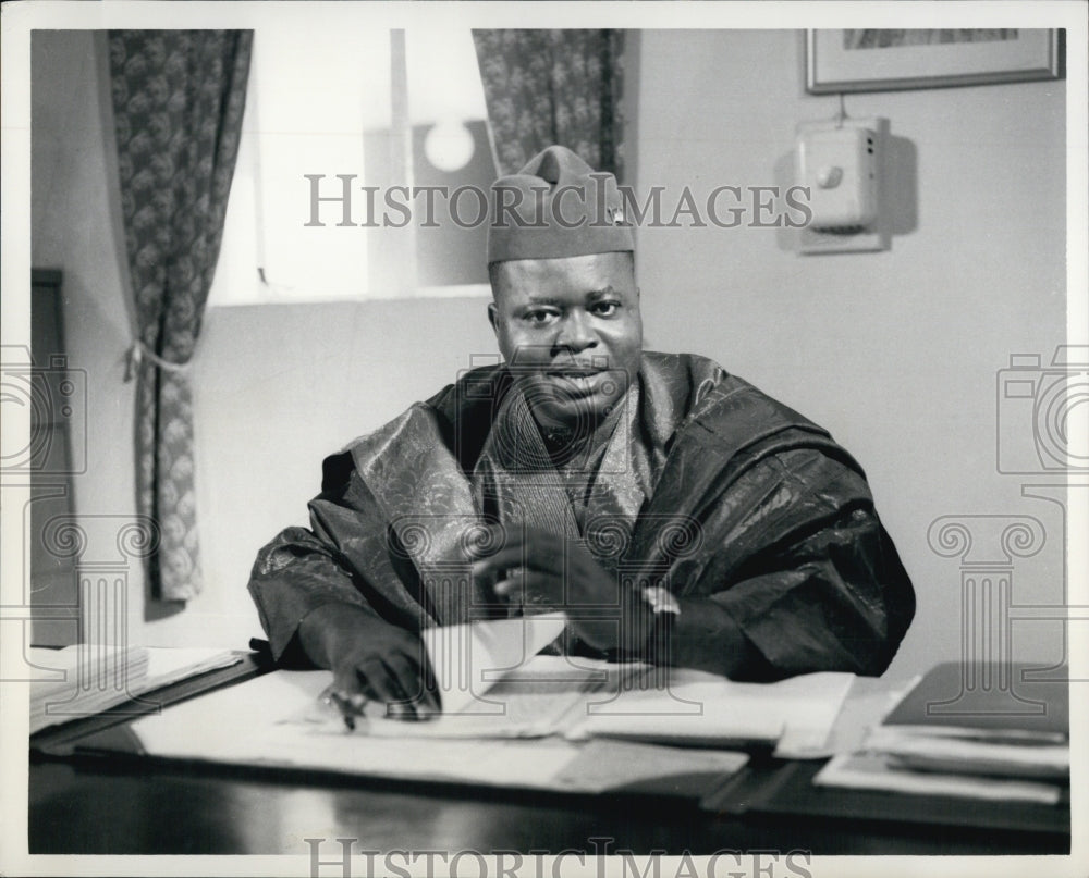 1960 Dr. M.L. Okpara, Premier of Eastern Nigeria.-Historic Images