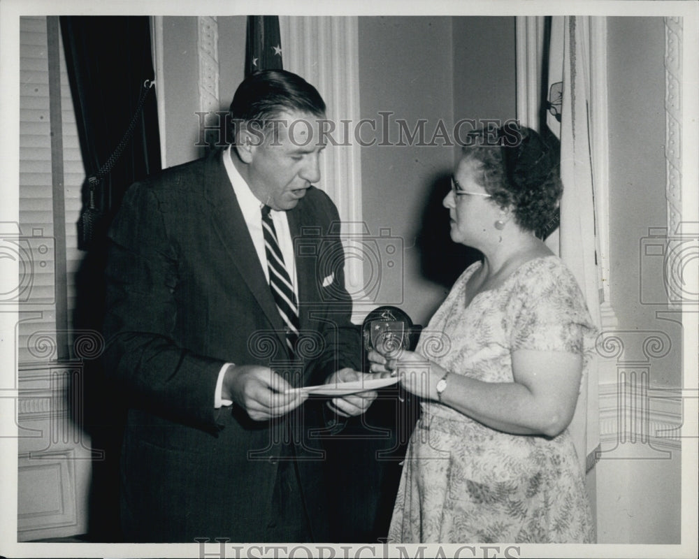 1959 Massachusetts Governor Foster Furcolo Life Membership PTA-Historic Images