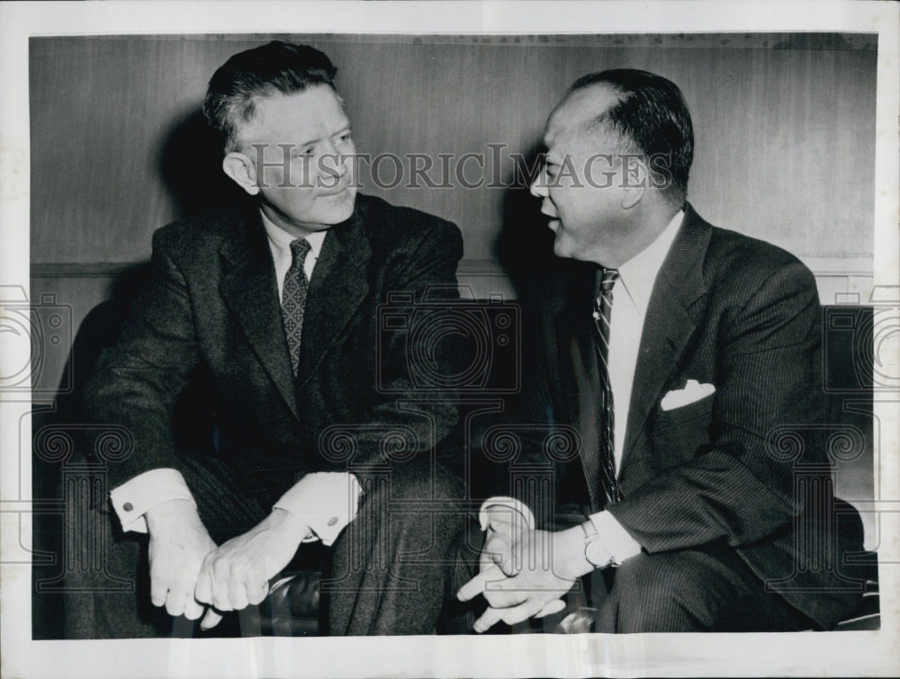 1954 Korean Amb Dr You Chan Yang & Everett Drumwright-Historic Images