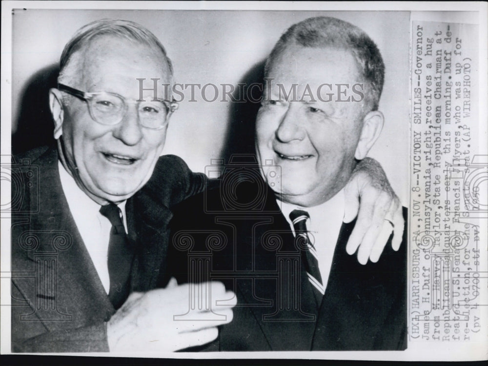 1950 Gov James Duff PA  Harvey Taylor State Republican Chair-Historic Images