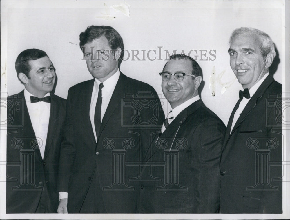 1970 Ed Kennedy, George Sacco and John Zamparelli at Dinner-Historic Images