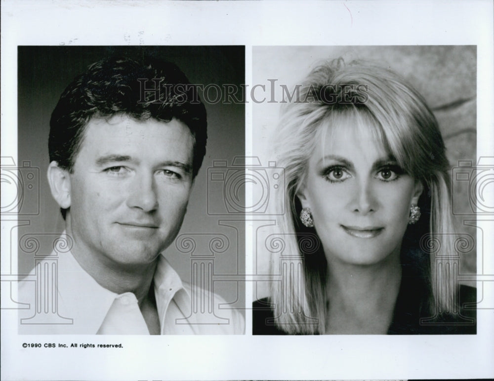 1990 Patrick Duffy Joan Van Ark CBS All-American Thanksgiving Parade-Historic Images