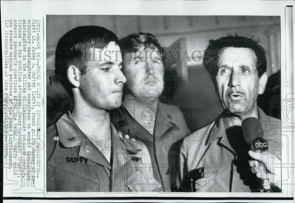 1970 Lieutenant James Duffy Vietnamese Prisoner Murder Trial-Historic Images