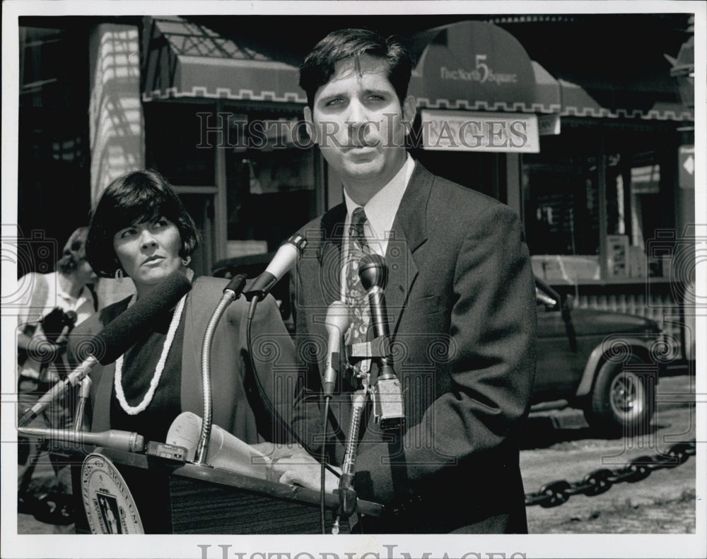 1992 Naomi Martell Michael Duffy Racial Discrimination Conference-Historic Images