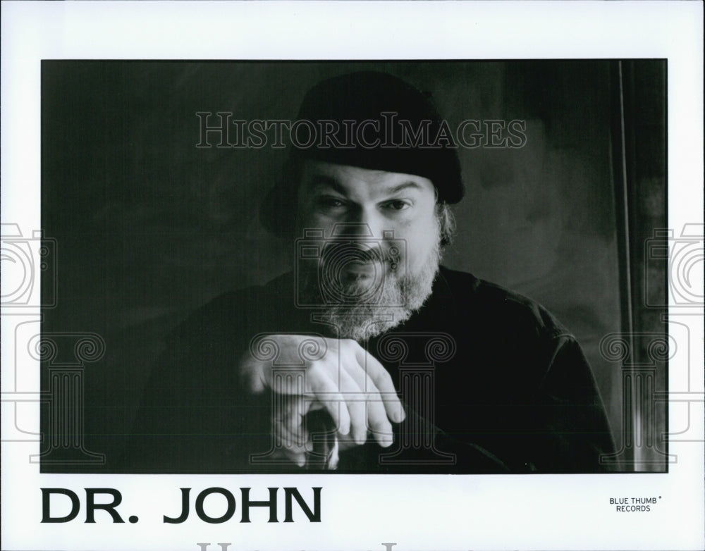 Press Photo Dr. John, American singer-songwriter, pianist and guitarist, - Historic Images