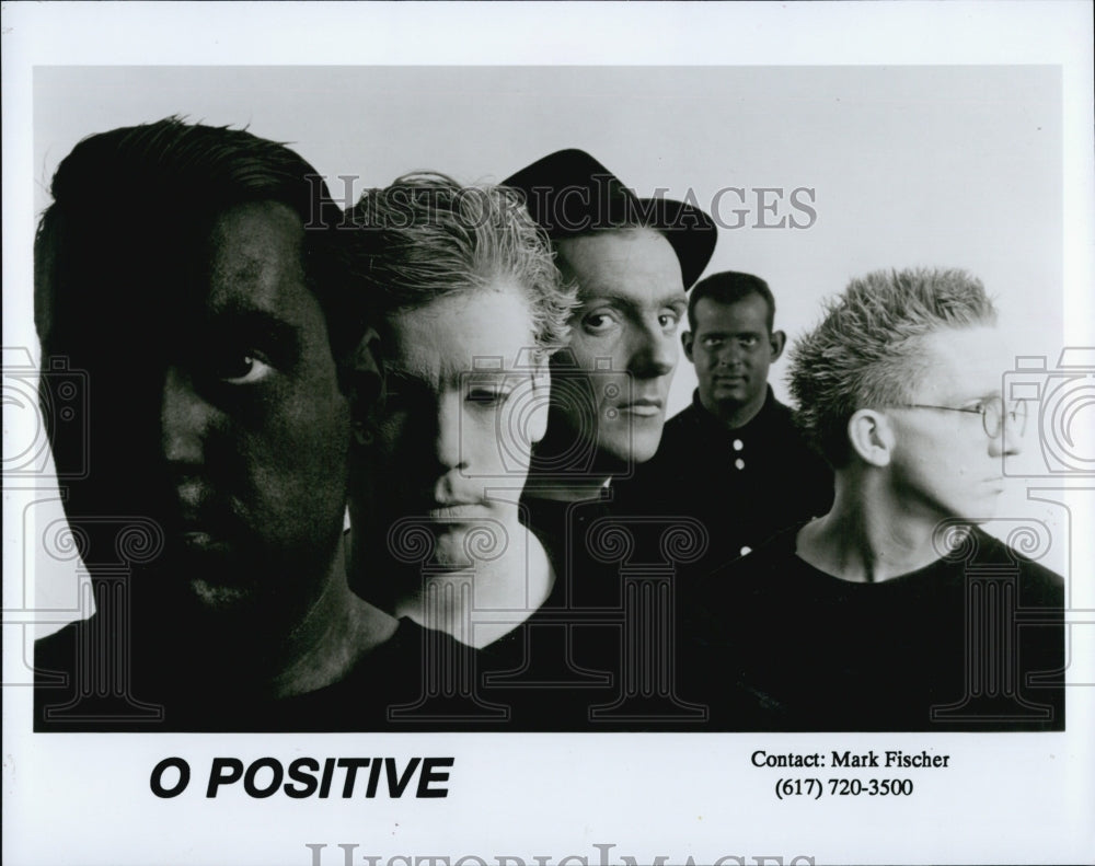 1992 Press Photo Band &quot;O-positive&quot; A Petiti,D Martin,D Herlihy,D Ingham,A Lob - Historic Images