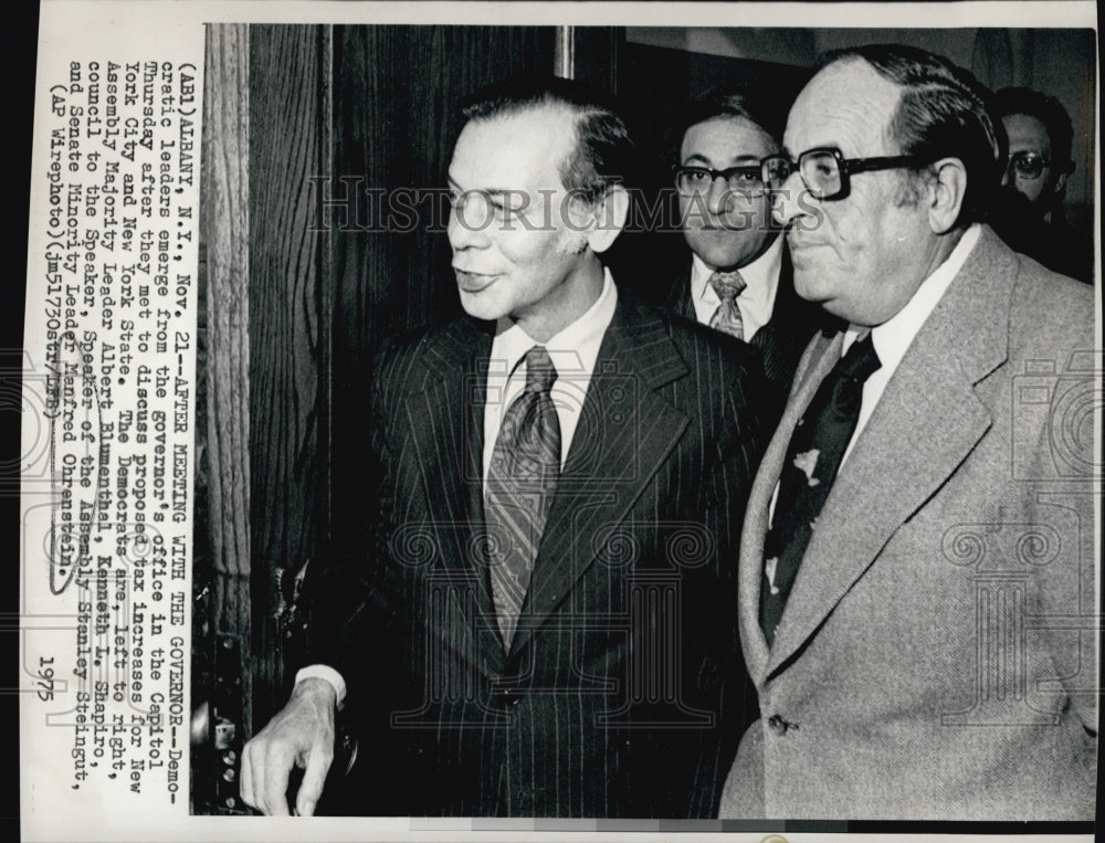 1975 Kenneth L Shapiro &amp; Manfred Ohrenstein-Historic Images