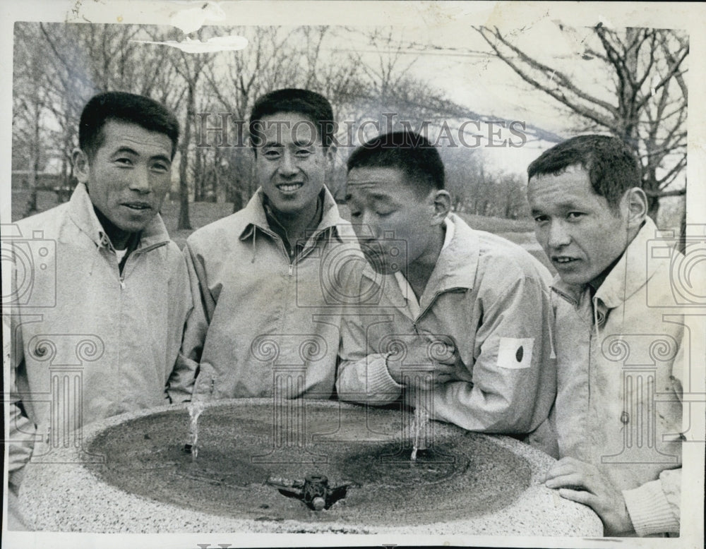 1966 Japanese in BAA Marathon,T Terasawa,H Okabe,K Kimihara,Sasaki-Historic Images