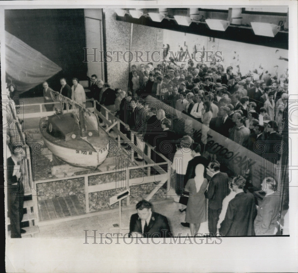 1965 Press Photo Tinkerbelle sailboat sailed in Atlantic. - Historic Images