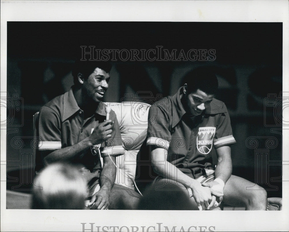 Press Photo Phil Ford And Otis Birdsong Of Kansas City - Historic Images