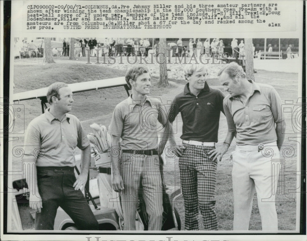 1971 Press Photo Pro Golfer Johnny Miller At Southern Open Pro Am Tournament - Historic Images