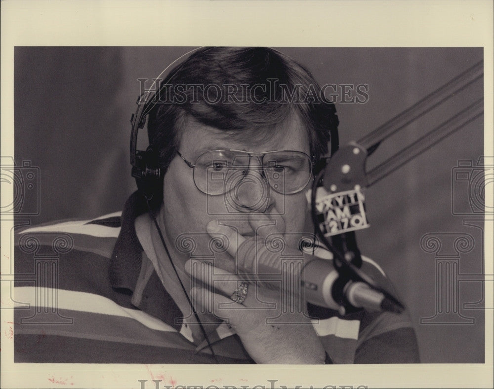 1989 Press Photo Radio personality Denny McLain - Historic Images