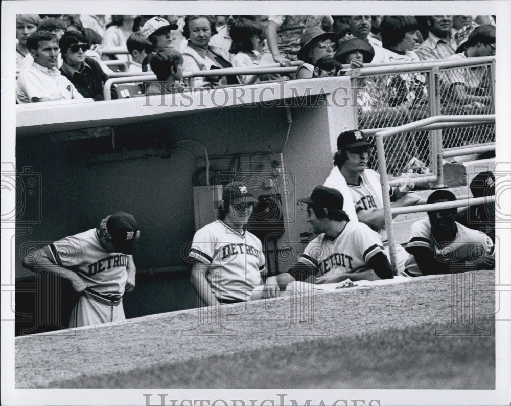 1976 Press Photo Mark Fidrych,far lest,Detroit Tigers - Historic Images