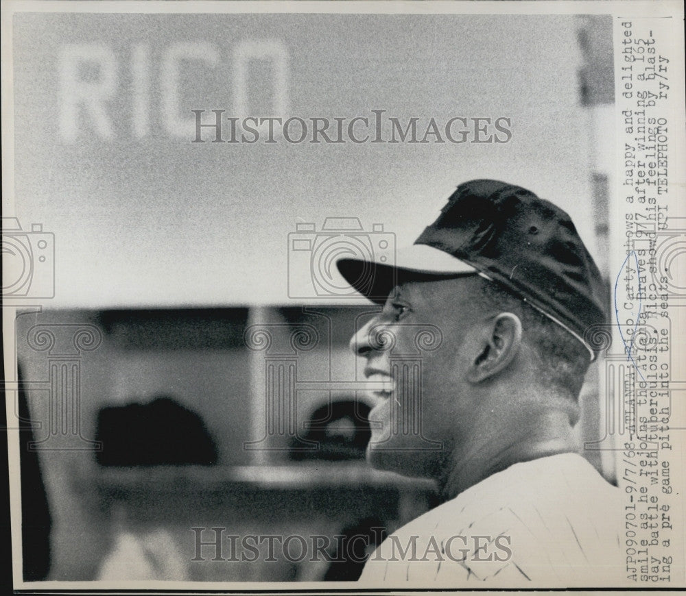 1968 Press Photo Rico Carty, professional baseball player in Major League. - Historic Images