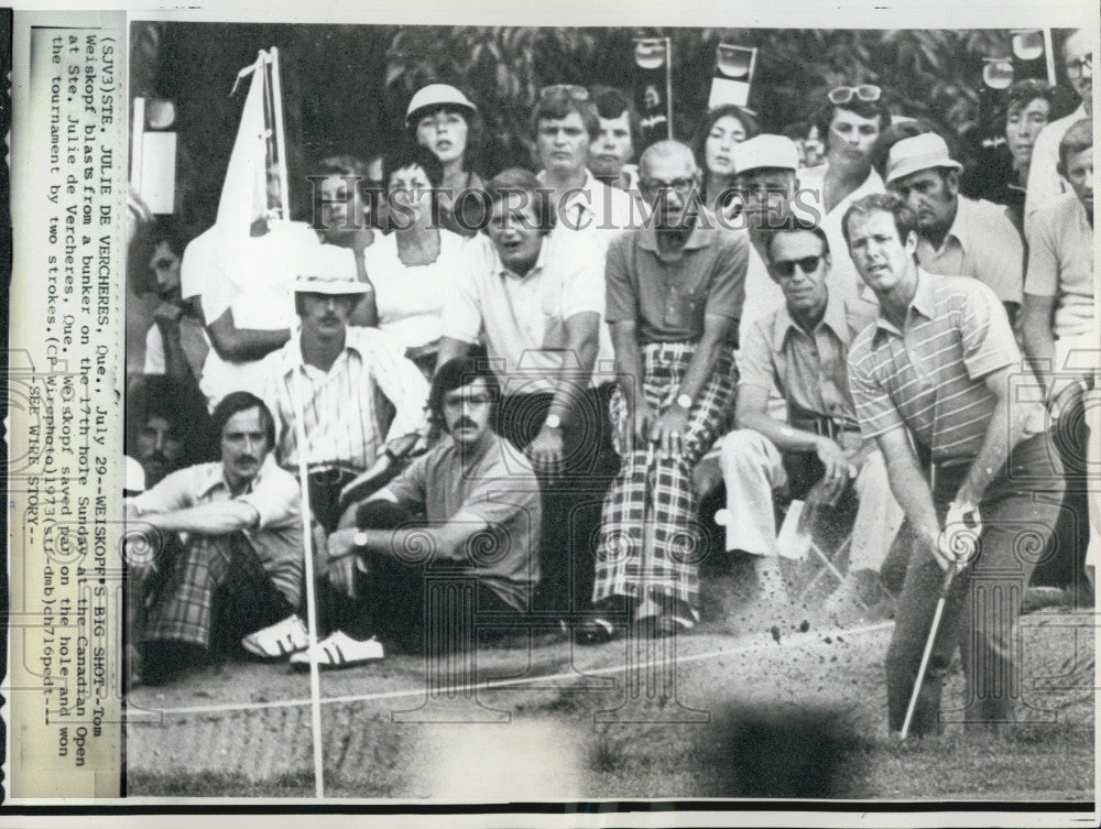 1973 Press Photo Tom Weiskopf,professional golfer at Canadian Open. - Historic Images