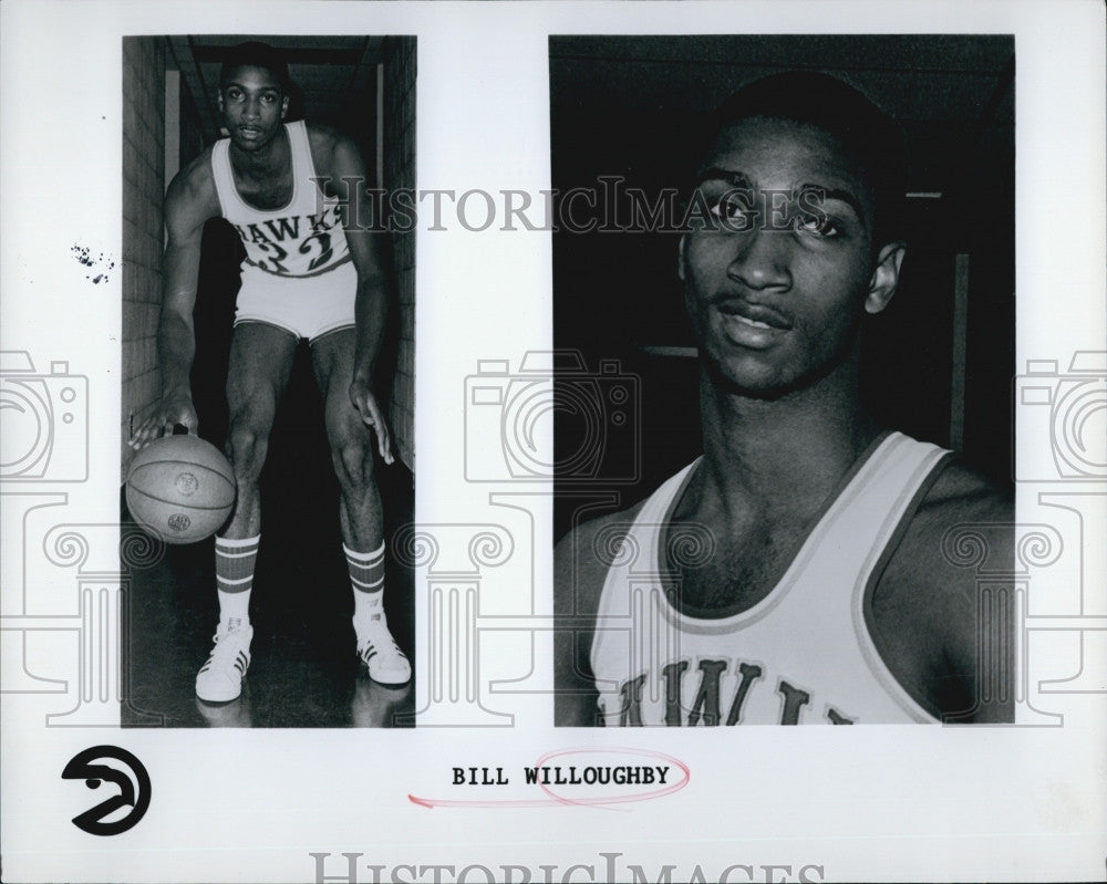 1975 Press Photo Bill Willoughby, Atlanta Hawks - Historic Images