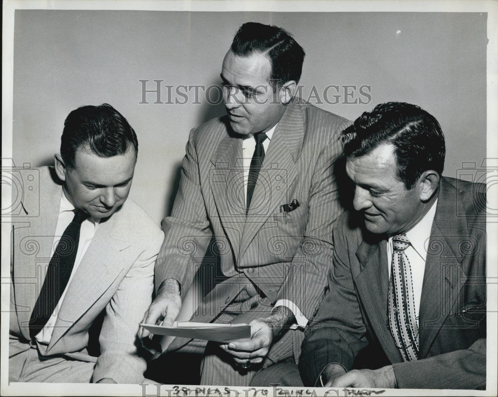1953 Press Photo Baseball Minor League Manager Charleston Senators Joe McShane - Historic Images