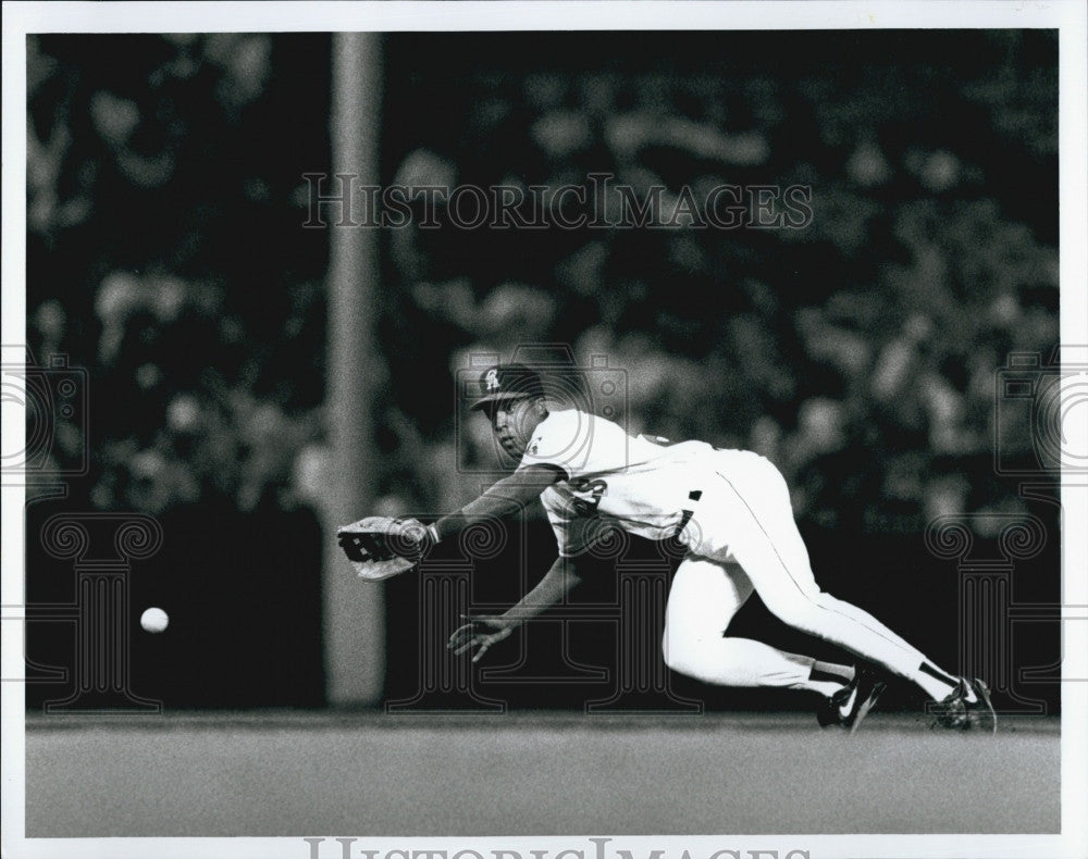 1993 Press Photo Tony Perez of Calif. Angels - Historic Images