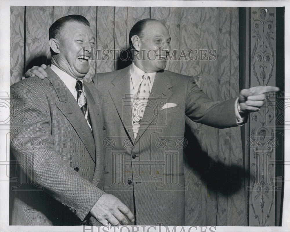 1951 Press Photo Chuck Dressen And Leo Duracher - Historic Images