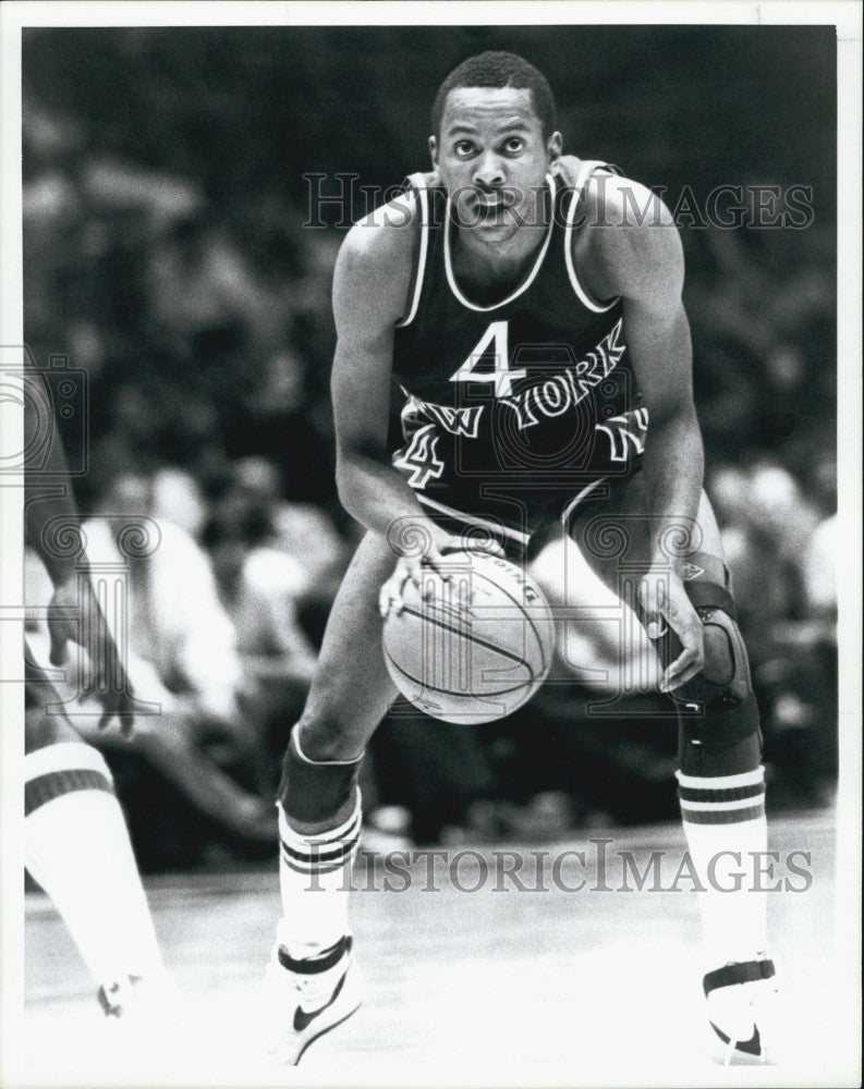 1986 Press Photo Darrell Walter  American basketball player for Knicks. - Historic Images