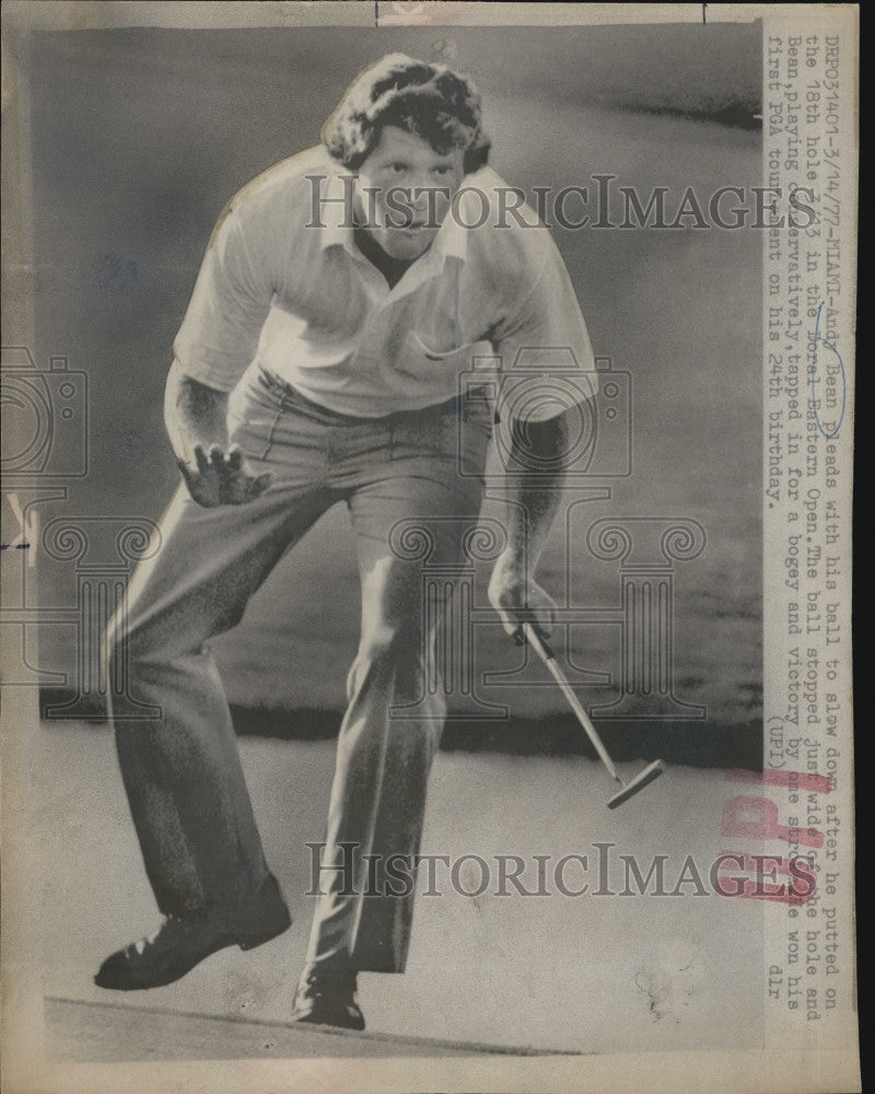 1977 Press Photo Andy Bean - Historic Images