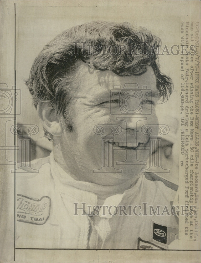 1970 Press Photo Joe Leonard - Historic Images