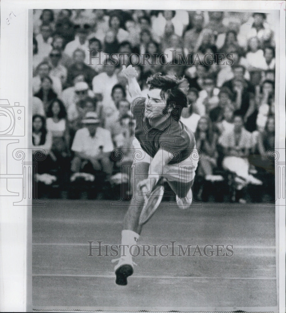 1974 Press Photo Tennis Player Jimmy Connors US Clay Court Indianapolis - Historic Images