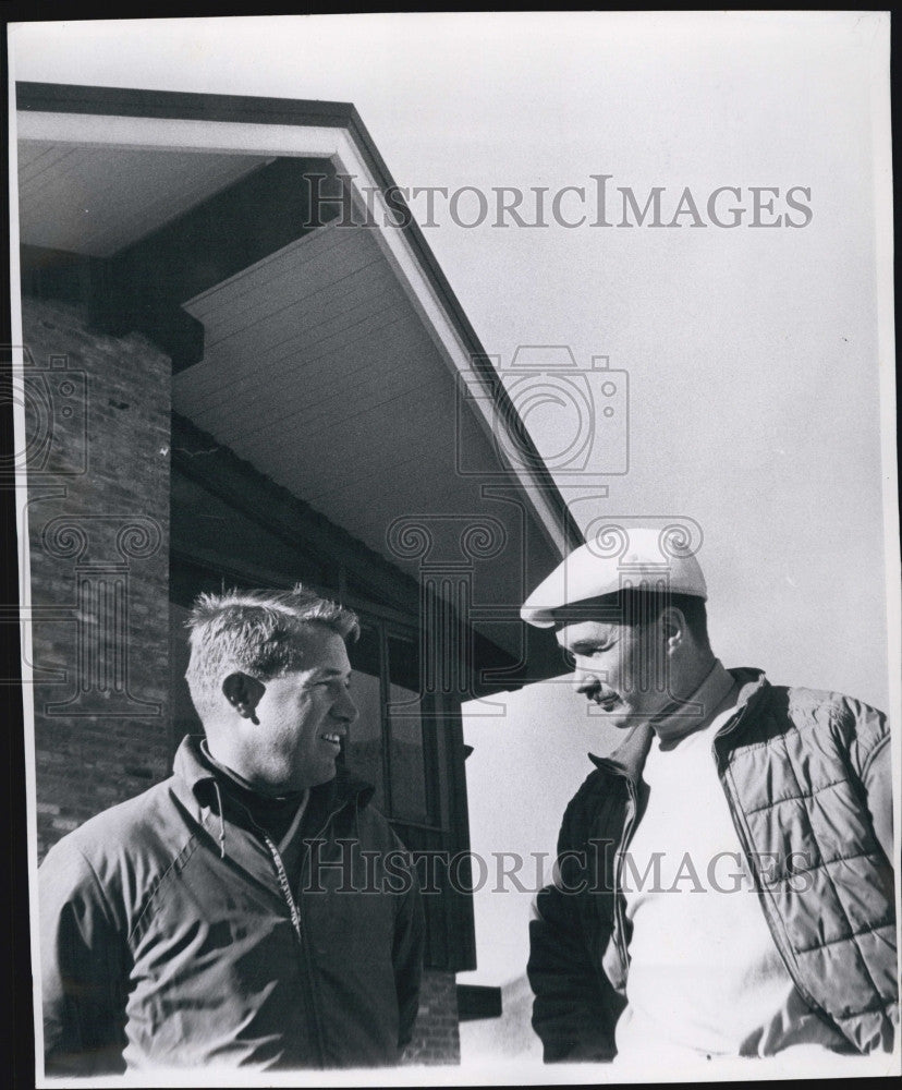 1962 Press Photo Bob Beattie Coahs of IS Alpine Ski Team &amp; Bob Parker Mgr of Ski - Historic Images