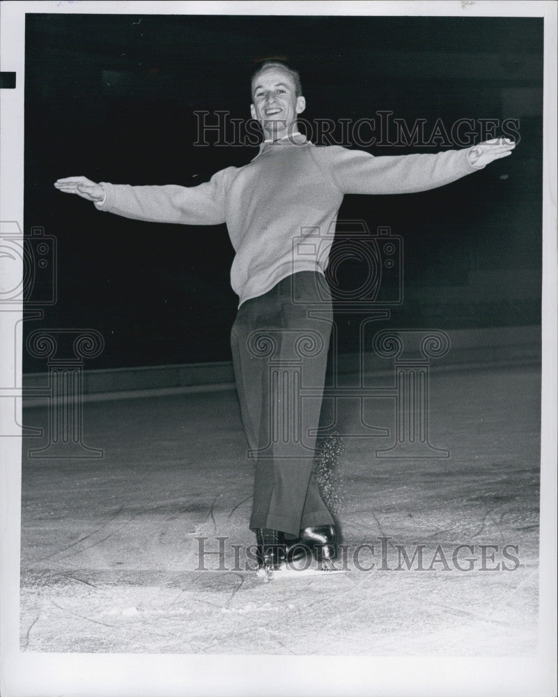 1960 Press Photo Skater Dave Jenkins - Historic Images