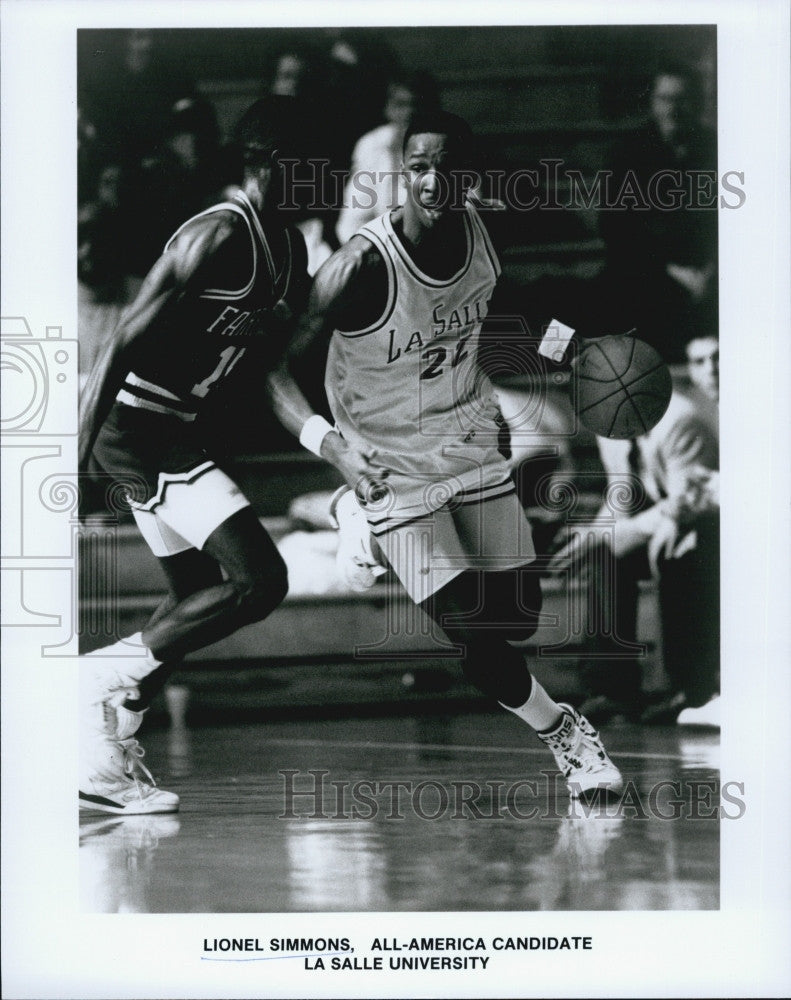 Press Photo Lionel Simmons of LaSalle University - Historic Images