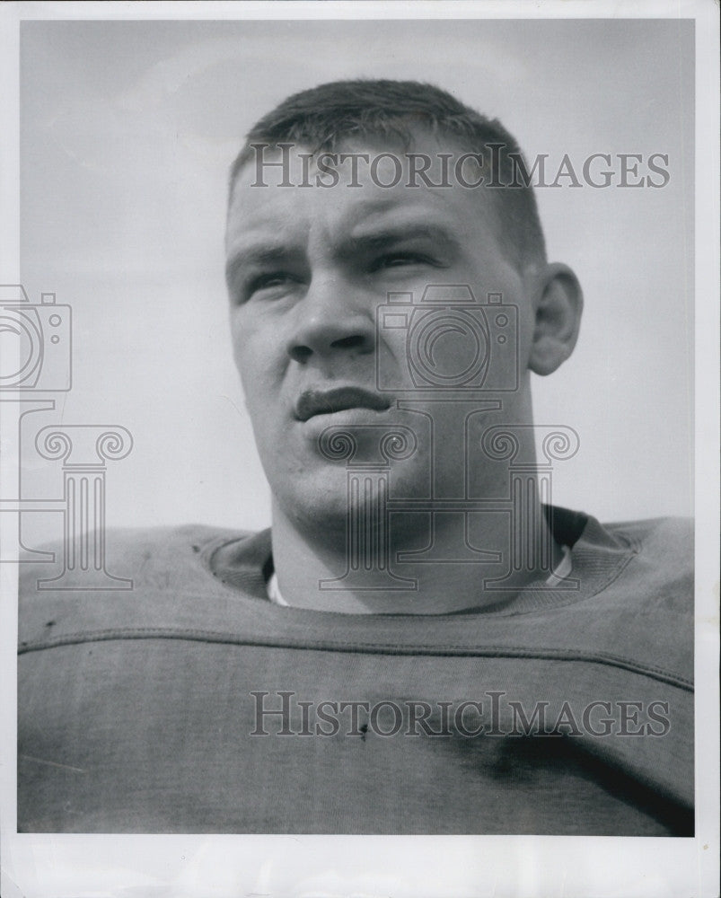 1958 Press Photo Richard Syring University of Michigan Football Player - Historic Images