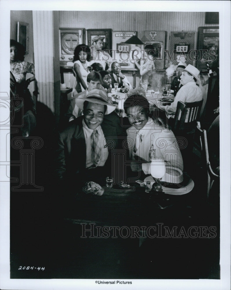 1976 Press Photo Actor Billy Dee Williams James Earl Jones Movie Bingo Long - Historic Images