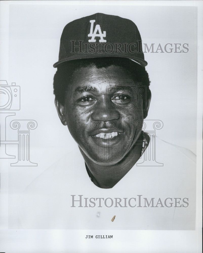 1977 Press Photo Second and third baseman Jim Gilliam - Historic Images