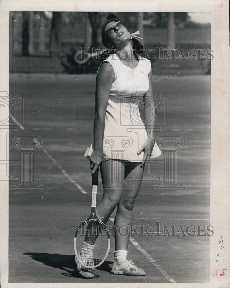 1964 Press Photo French tennis player Francoise Durr - Historic Images