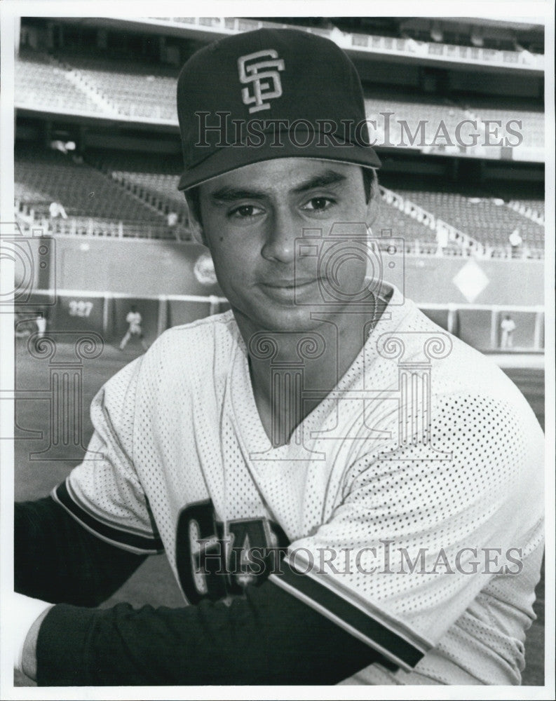 1988 Press Photo Tony Perezchica San Francisco Giants Baseball Infielder Player - Historic Images