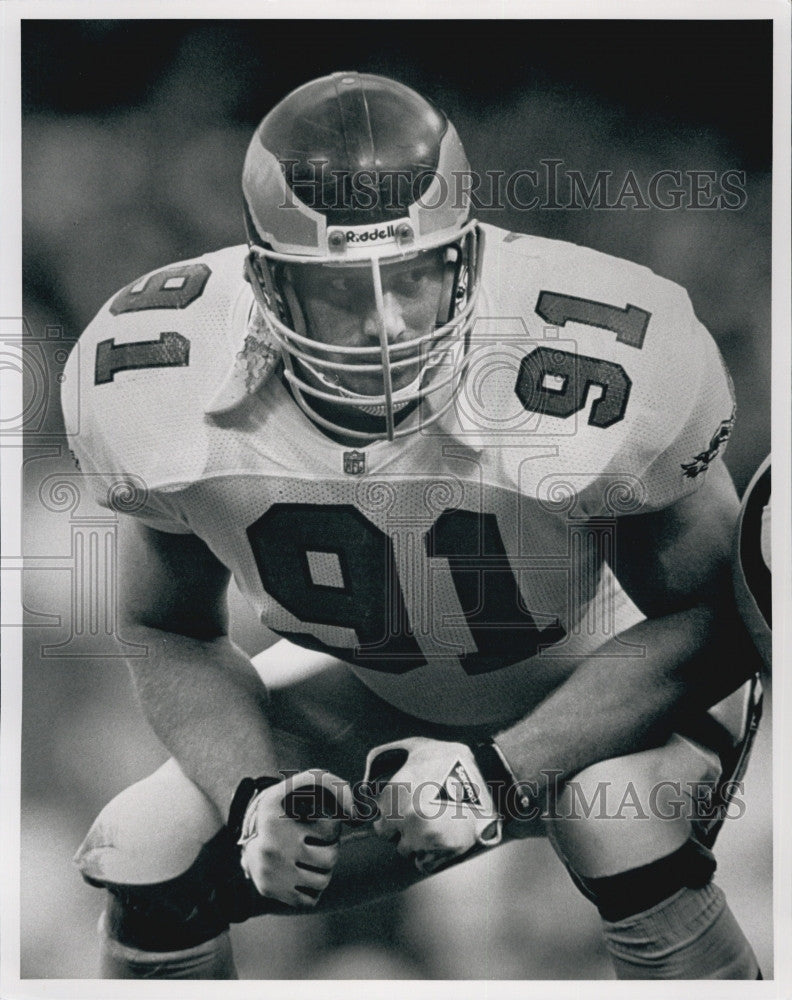 Press Photo Andy Harmon Football Player Philadelphia Eagles - Historic Images