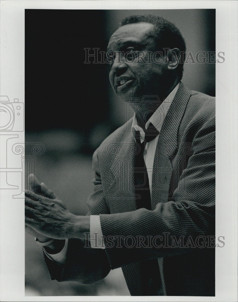 Press Photo Don Chaney Temple University Basketball Head Coach - Historic Images