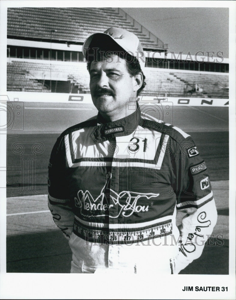 Press Photo Jim Sauter #31 Race Car Driver at Daytona - Historic Images