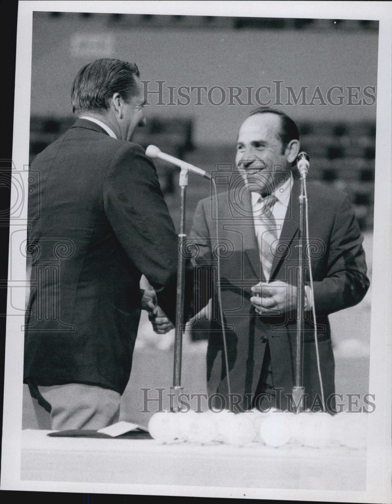 1990 Press Photo New York Mets Day with Yogi Berra - Historic Images