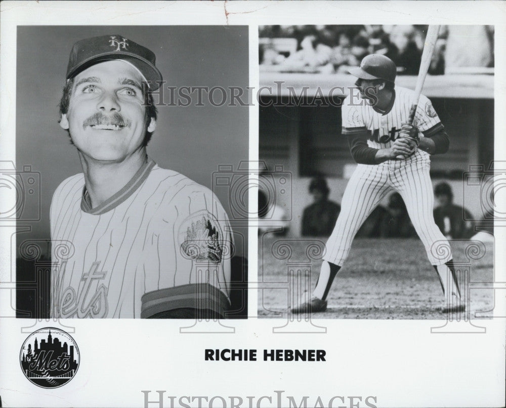 Press Photo Richie Hebner, Baseball Player With the Mets - Historic Images