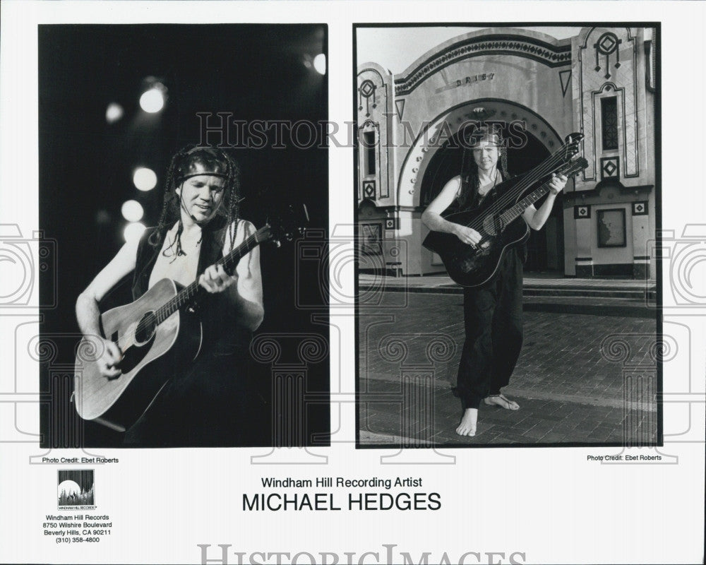 Press Photo Windham Hill Recording Artist Michael Hedges - Historic Images