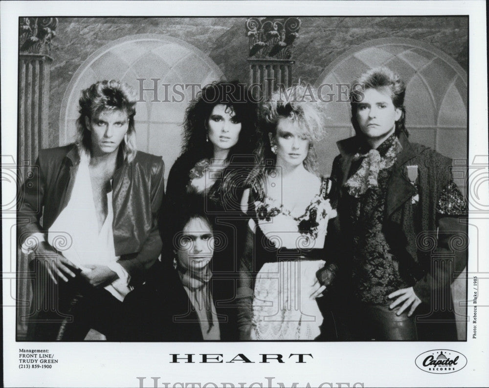 1987 Press Photo Members of &quot;Heart&quot; - Historic Images