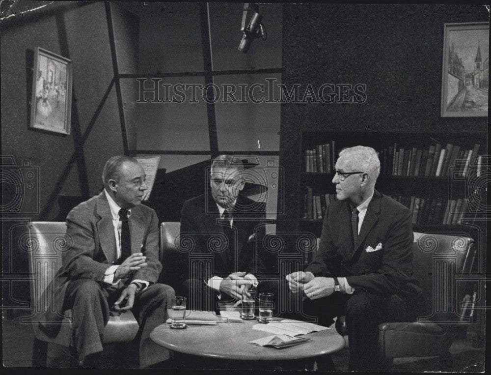 1958 Press Photo Rodgers And Hammerstien And Elliott Norton - Historic Images