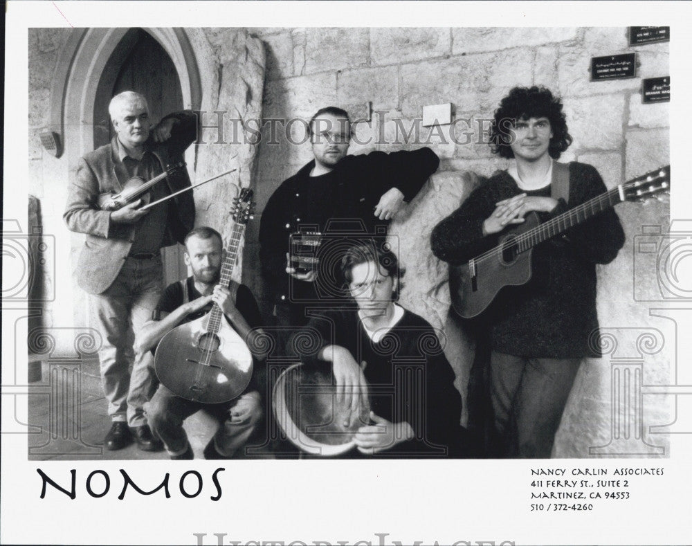 Press Photo Band Members of Nomos - Historic Images