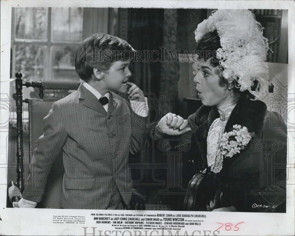 1972 Press Photo Ann Bancroft in a scene from the movie &quot;Young Winston&quot; - Historic Images