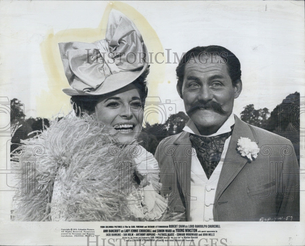 1972 Press Photo Anne Bancroft in a scene from &#39;Young Winston&quot; - Historic Images