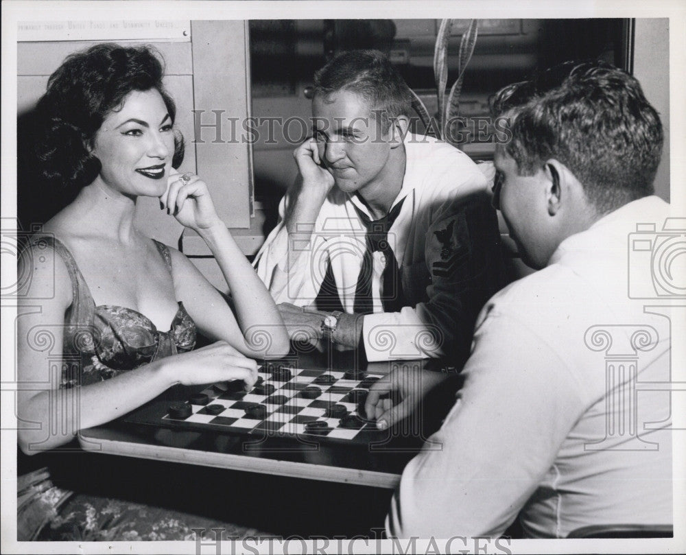 1961 Press Photo Norma Marla, Jack Britton and James Blaloch, Actors - Historic Images