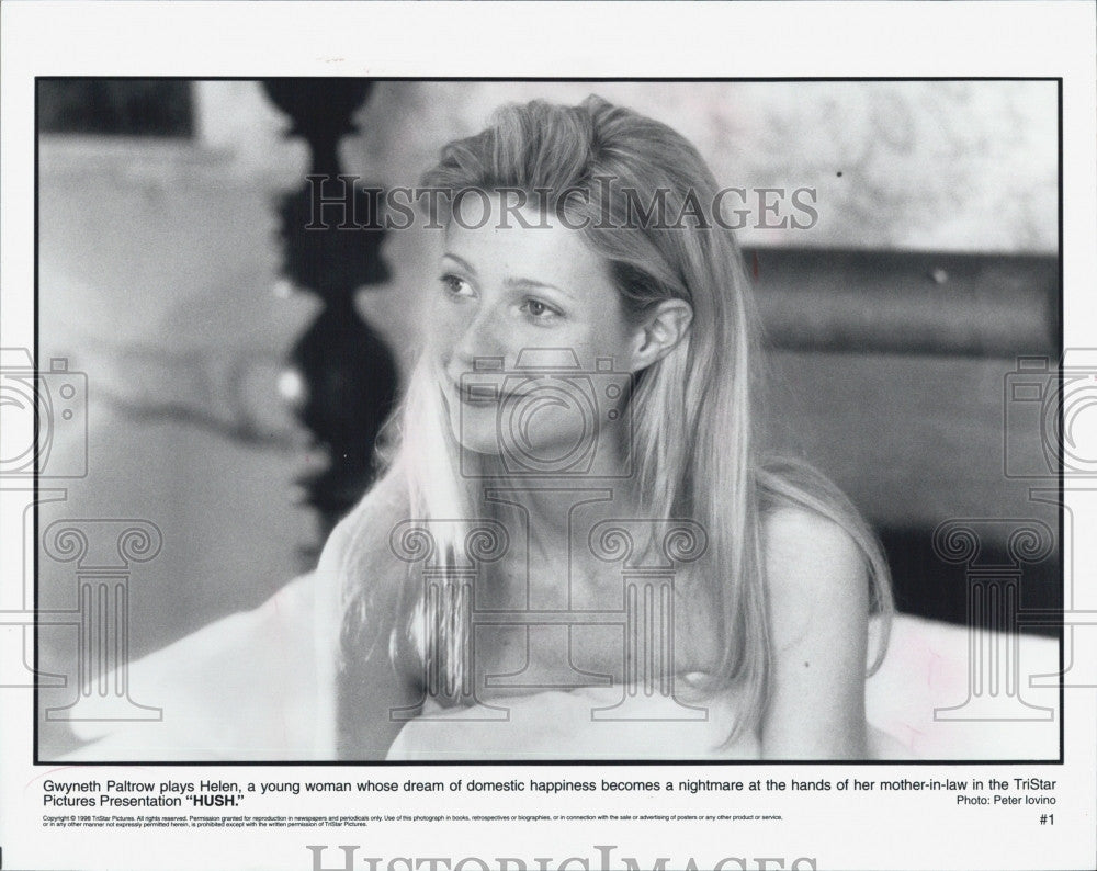 1999 Press Photo Actress Gwyneth Paltrow stars in &quot;Hush&quot; - Historic Images