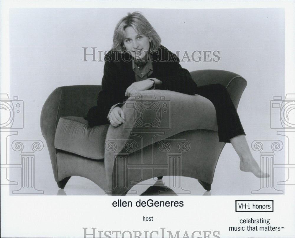 Press Photo Ellen deGeneres of &quot;Celebrating Music that Matters&quot; on VH1 - Historic Images