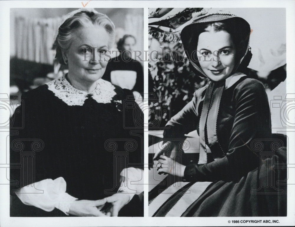 1986 Press Photo Olivia De Havilland Actress Movie Star - Historic Images